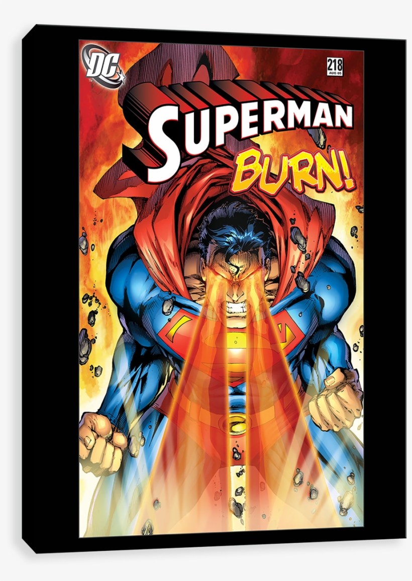 Comic Dc - Burn - Superman Burn Poster, transparent png #4316303