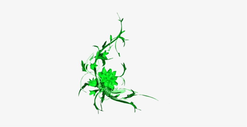 Florales En Vectores - Flowers Design Green, transparent png #4316489