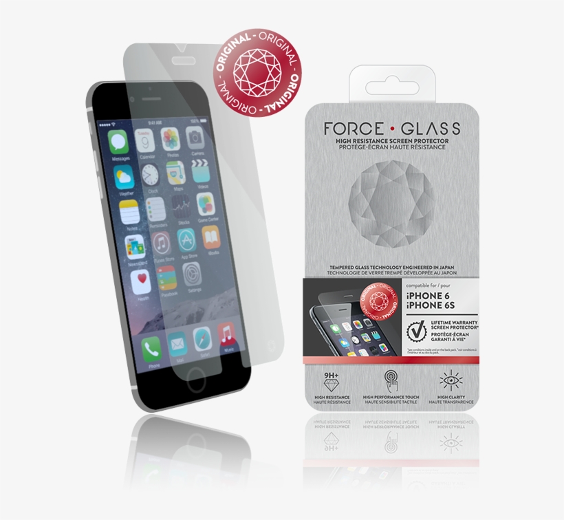 Original - Force Glass Screen Protector, transparent png #4316799
