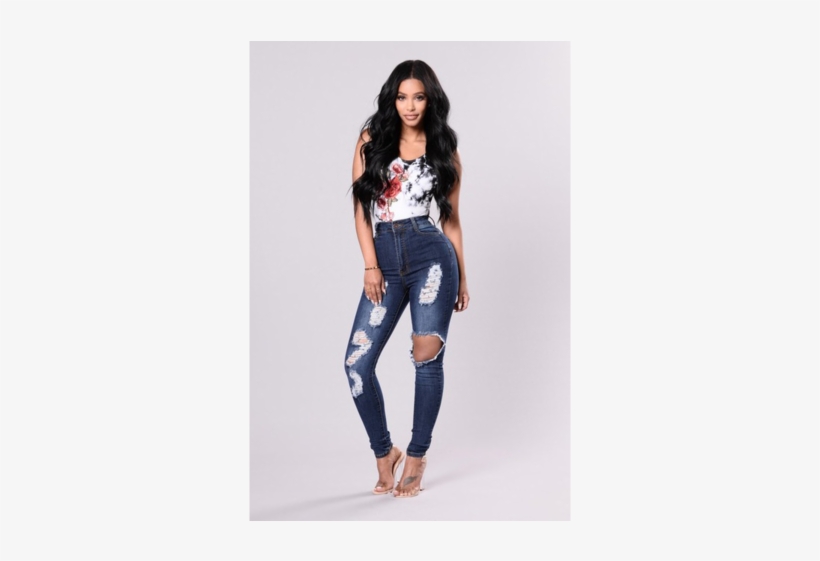 323 Go Crazy Distressed Skinny Jeans - Fashion Nova Teen Outfits, transparent png #4317361