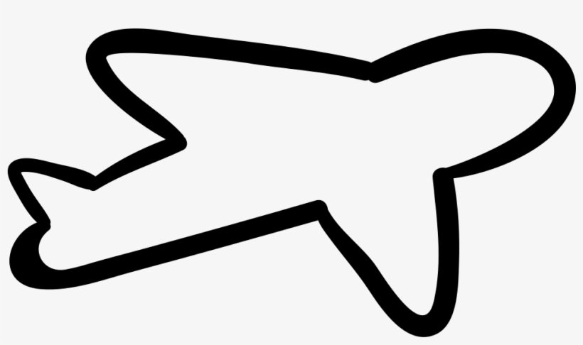Airplane Outline - - Airplane Outline Clip Art - Free Transparent PNG ...