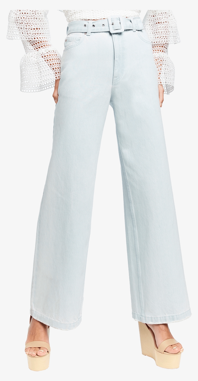 Stevie High & Wide In Colour Winter Sky - Denim, transparent png #4317511