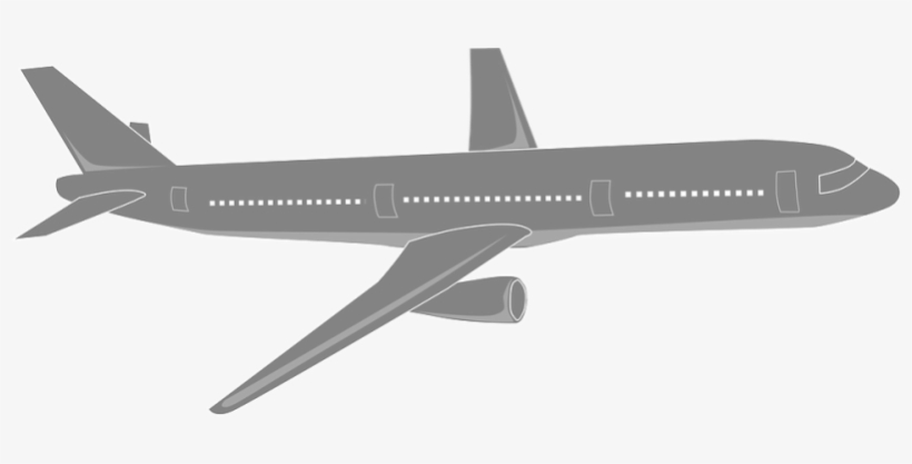 Pin Airplane Clipart Outline - Aeroplane Black And White Clipart, transparent png #4317622