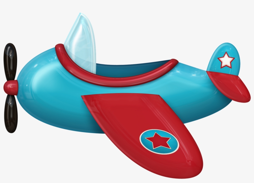 B *✿* De Pilotos - Blue And Red Airplane Clip Art, transparent png #4317654