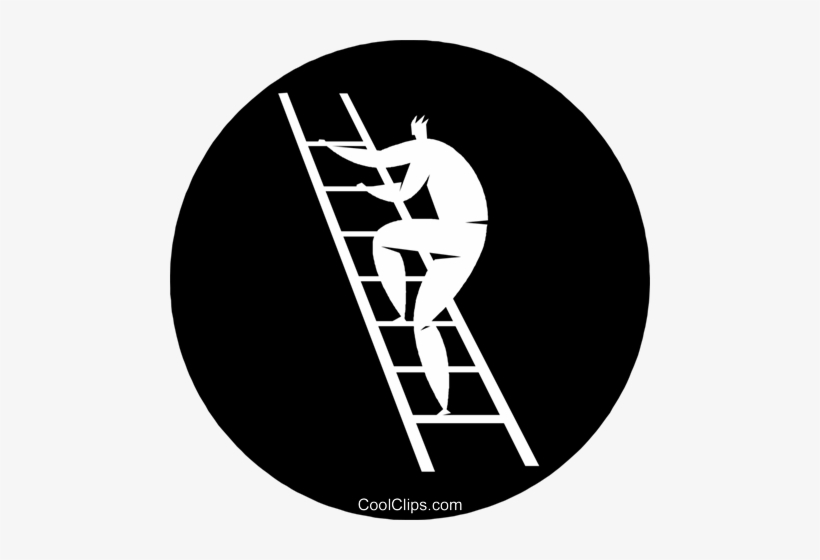Person Climbing A Ladder Royalty Free Vector Clip Art - Symfony Icon, transparent png #4318247