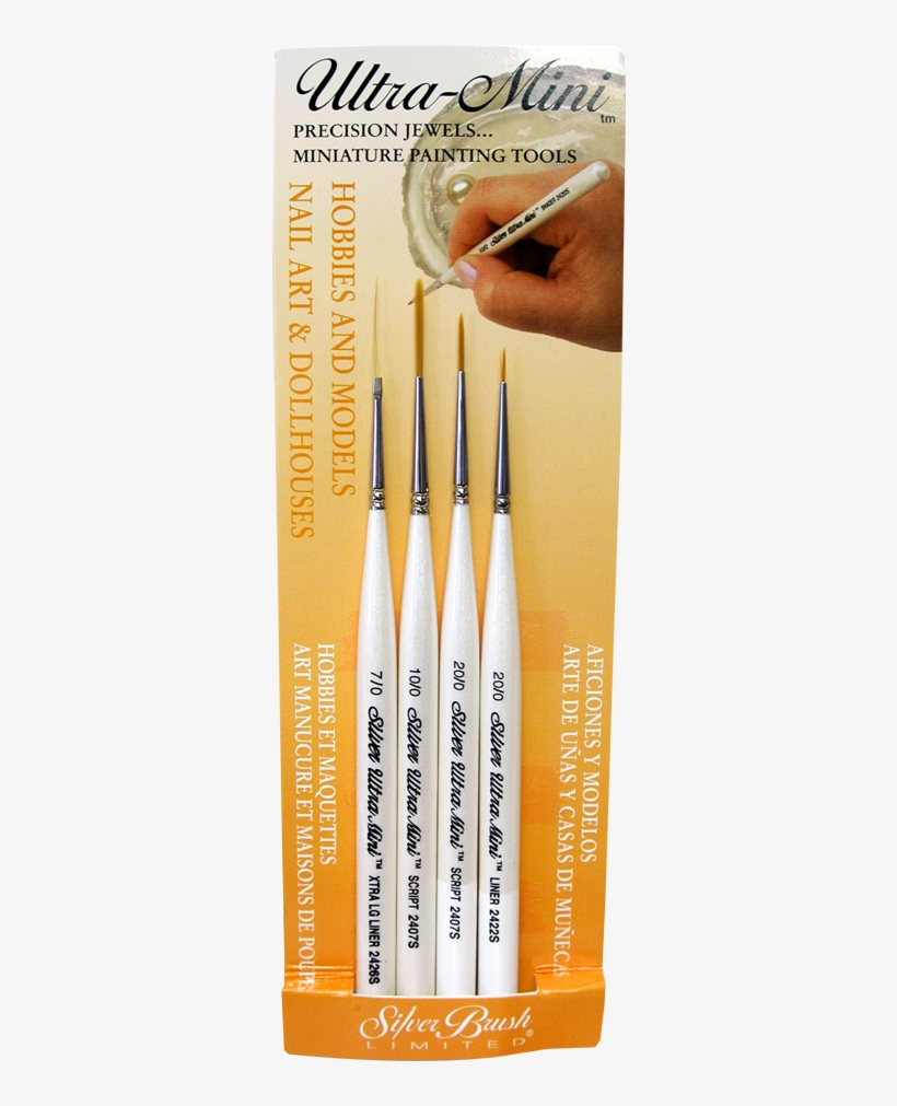 View Larger Image - Silver Brush Ultra Mini Brush Sets, Set, transparent png #4318327