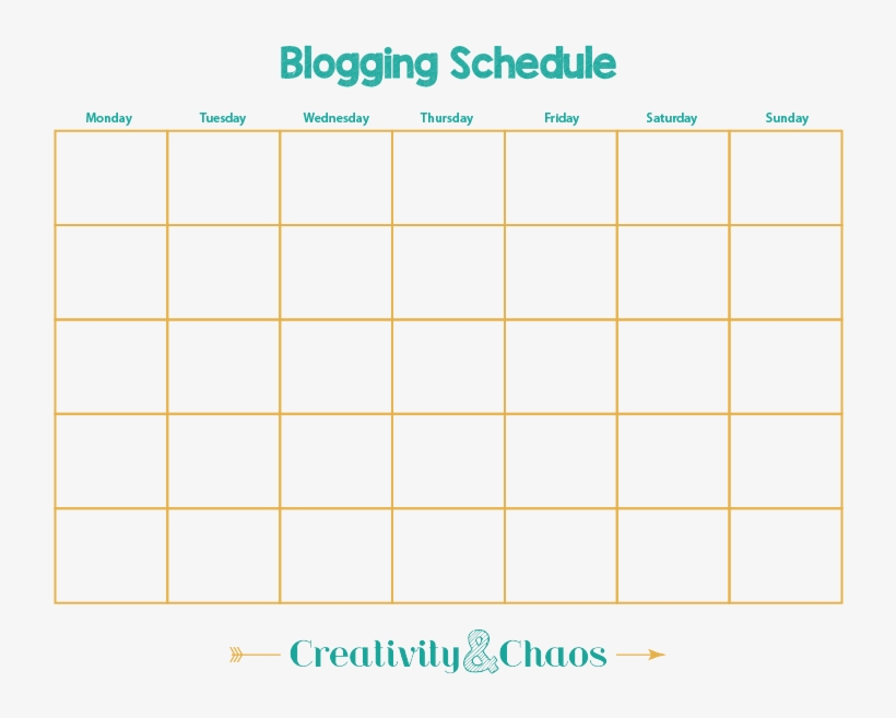 Blank Calendar - Blogging Schedule - Number, transparent png #4318677