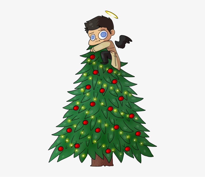 Tumblr Christmas Tree Drawing - Tree-topper, transparent png #4318826