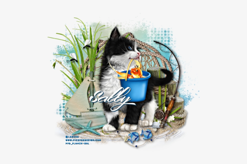 Ftu Gone Fishing - Cat, transparent png #4318869
