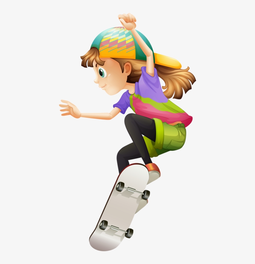 La Patineta, Andar En Patineta - Andar En Patineta Dibujo, transparent png #4318870