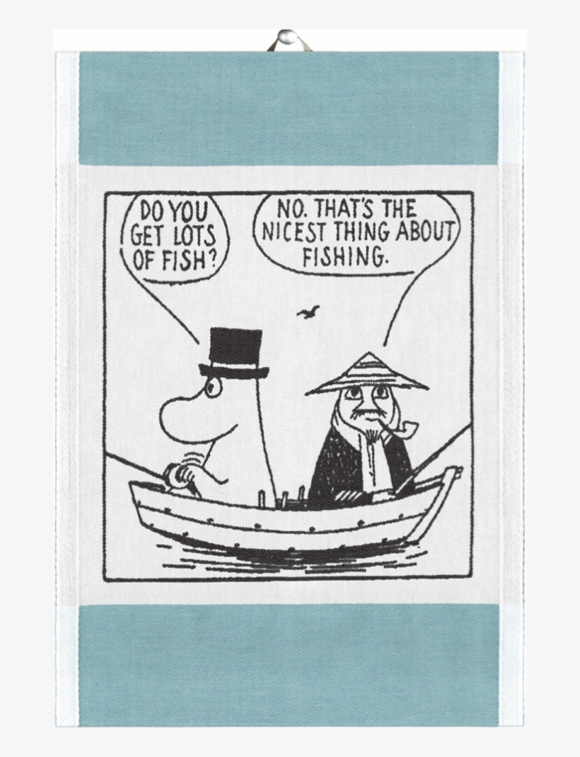 Ekelund Tea Towel - Ekelund Weavers Gone Fishing Tea Towel, transparent png #4319406