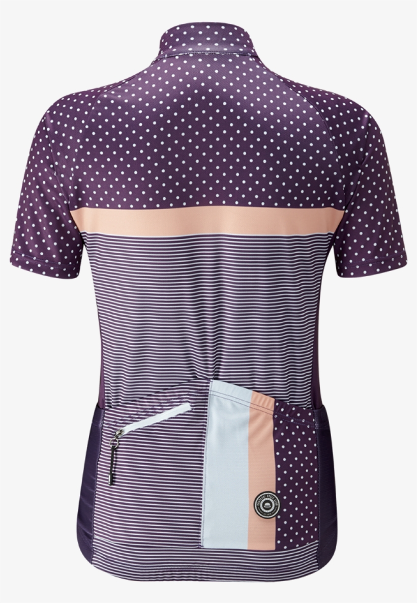 Chapeau Ladies Madeleine Polka Stripe Jersey Purple - Stripe, transparent png #4319710