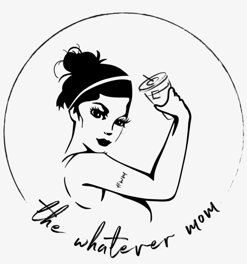 The Whatever Mom Logo Circle - Line Art, transparent png #4319791