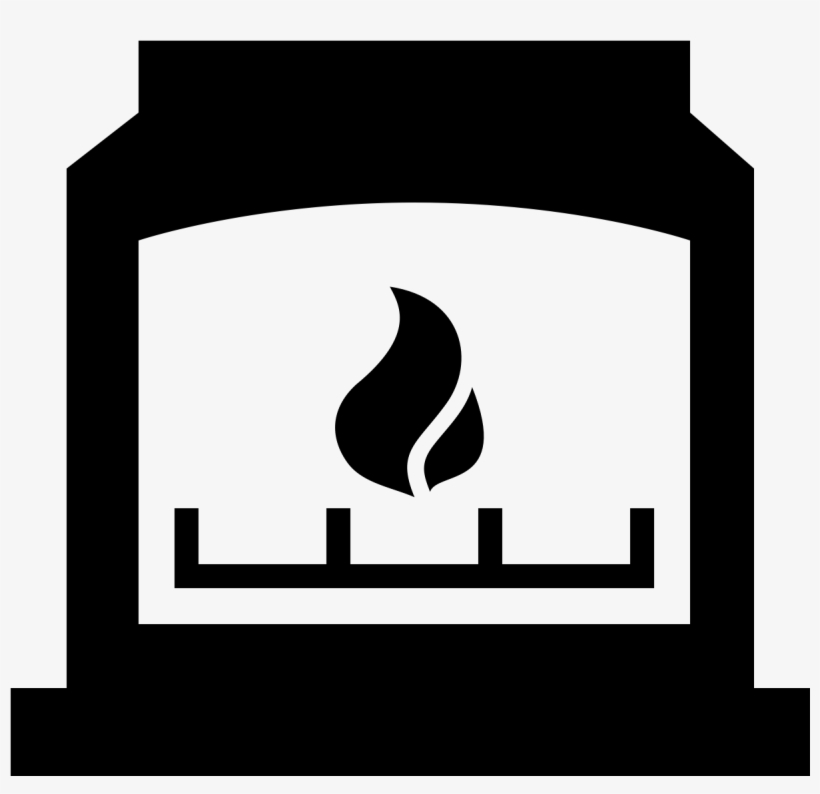 Fireplace Clipart Gas Fireplace - Fireplace Icon Png, transparent png #4319948