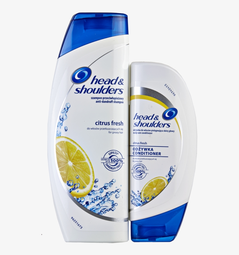 Head & Shoulders Citrus Fresh Shampoo & Conditioner - Head And Shoulders Shampoo, transparent png #4319970