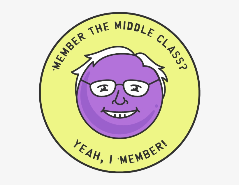 Member Bernies Illustration Vector Badge Middle Class - J Warner Wallace Age, transparent png #4320777
