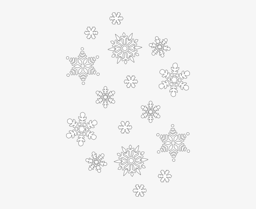 Black And White Snowflake Clipart - Clip Art, transparent png #4320929