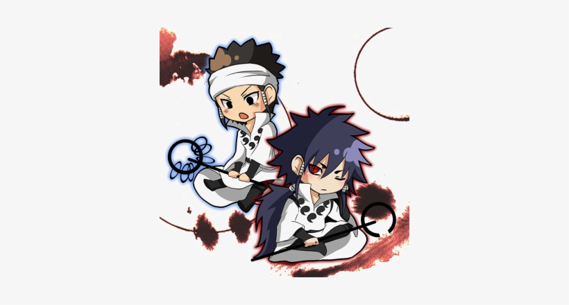 Naruto Ashura Anime Cartoons - Indra And Ashura Chibi, transparent png #4320986