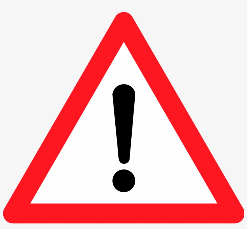 Tag - Scam - Red Triangle Warning Sign, transparent png #4322232