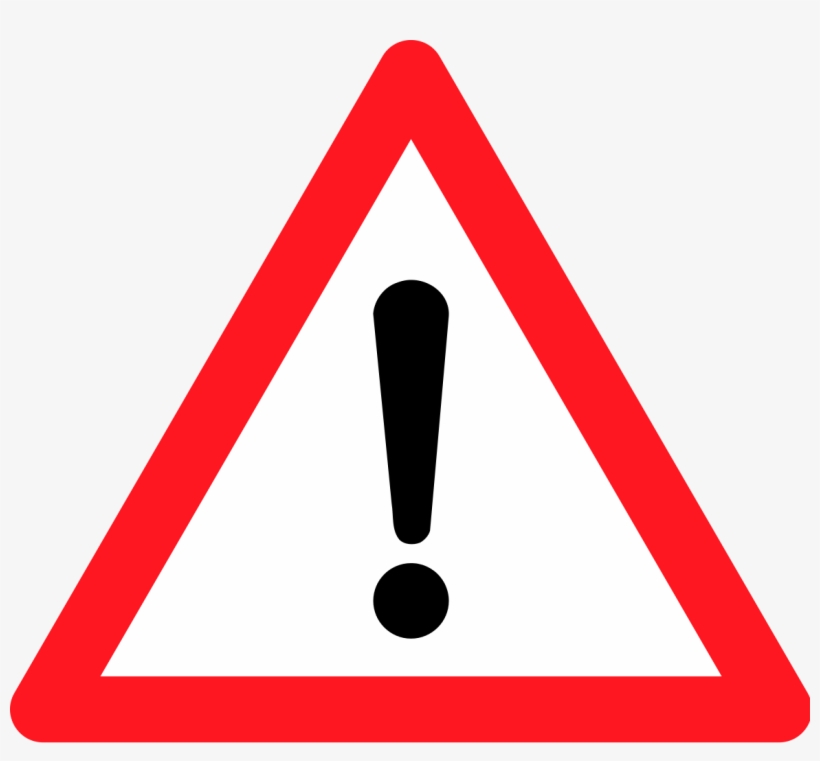 Tag - Scam - Red Triangle Warning Sign, transparent png #4322232