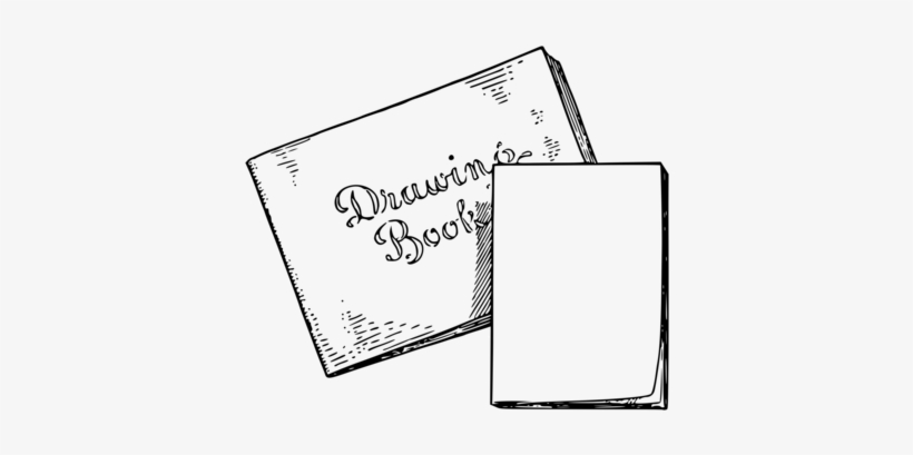 Paper Drawing Made Easy - Drawing Book Clipart Black And White, transparent png #4323021