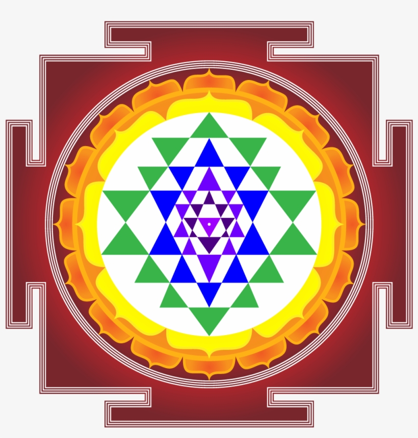 Sri-yantra - Sri Yantra High Resolution, transparent png #4323052
