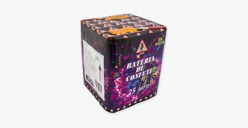 Bateria Confeti 25 Disparos 30 Mm Confeti - Product, transparent png #4323136