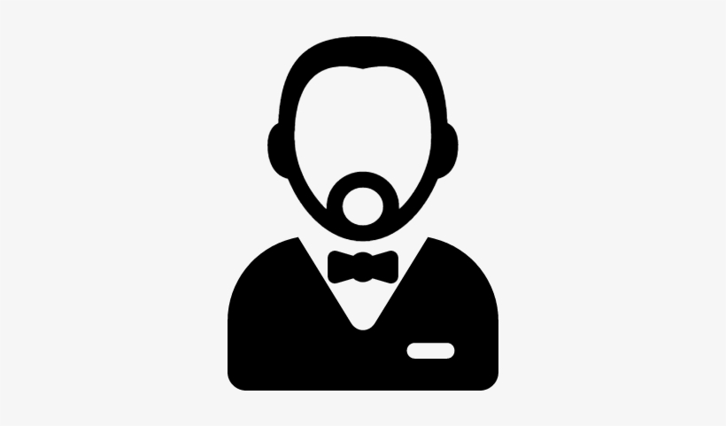 Waiter Outline Vector, transparent png #4323658