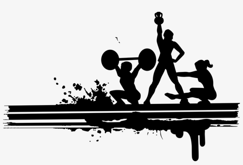 Fitness Silhouette Png - Imagens De Treino Academia, transparent png #4323690