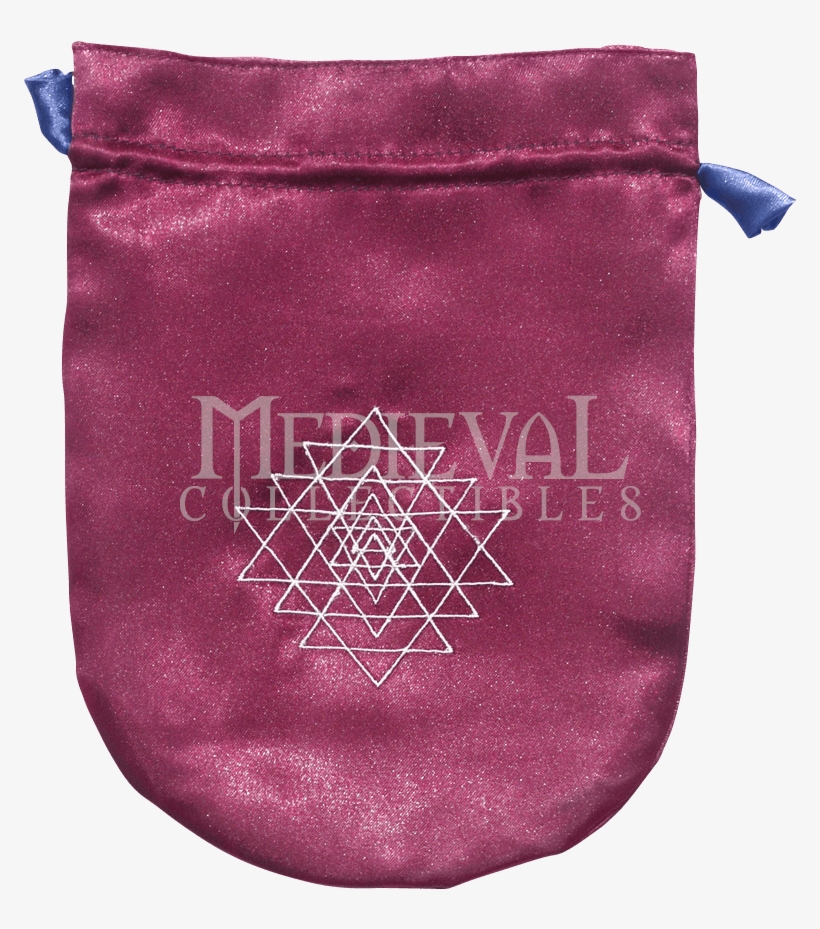Purple Satin Sri Yantra Bag - Purple Satin Shri Yantra Tarot Bag, transparent png #4324214