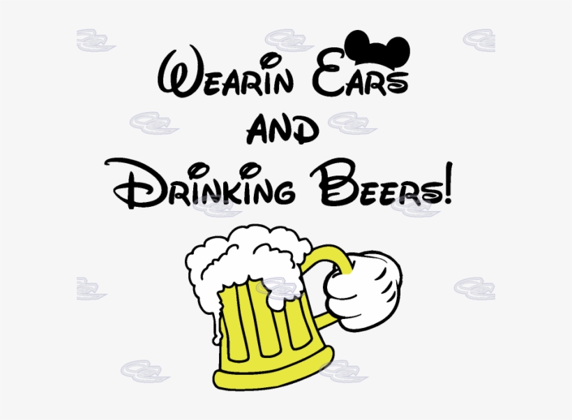 Beer Clipart Mickey - Going To Disneyland Today, transparent png #4324353