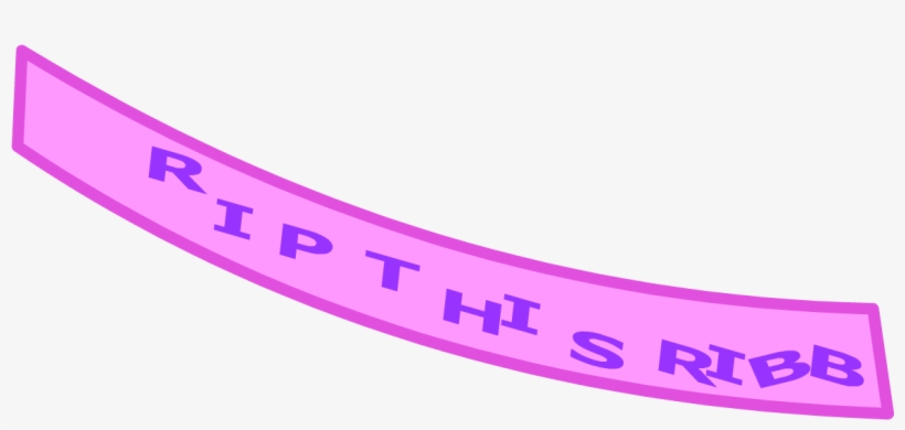 Ribbon Fold 1st Half 1 - Oval, transparent png #4324575