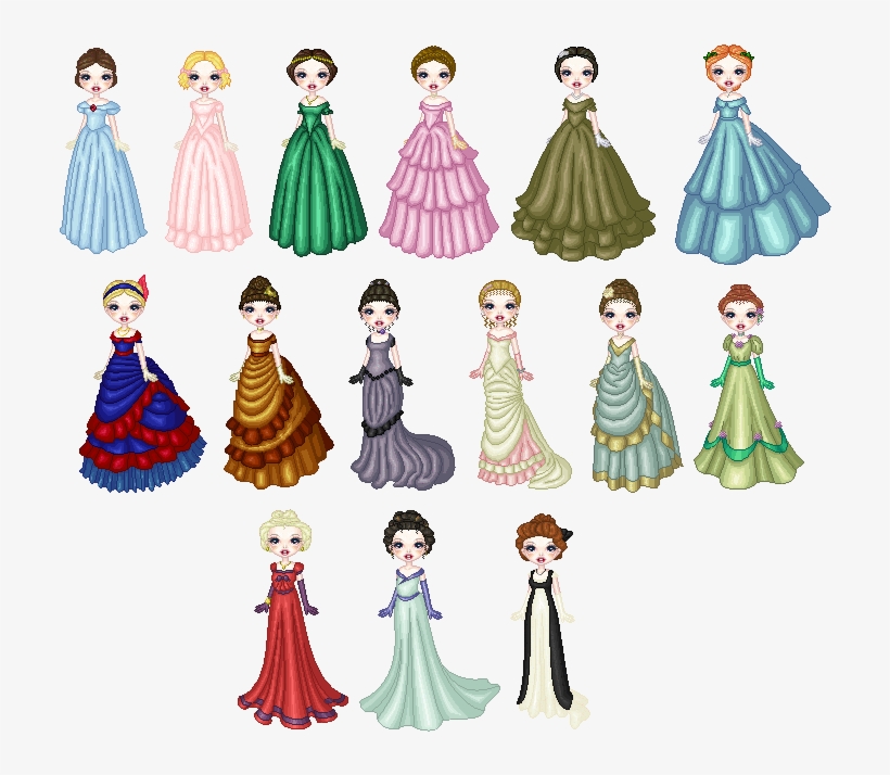 Crow Clipart Victorian - Victorian Lady Cartoon Png, transparent png #4324668