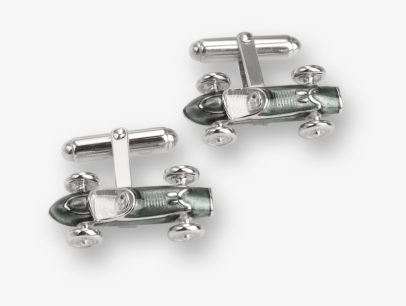 Nicole Barr Designs Sterling Silver Racecar T Bar Cufflinks - Buckle, transparent png #4324777