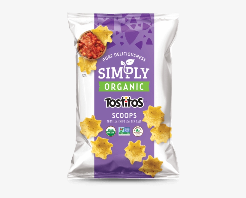 Simply Tostitos Organic Scoops Tortilla Chips - Tostitos Organic Scoops, transparent png #4324920