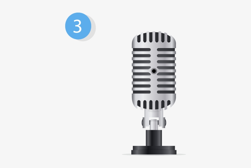 Voiceover Artist Icon Ian Maigua 2017 12 11t06 - Microfono Antiguo Para Colorear, transparent png #4325382