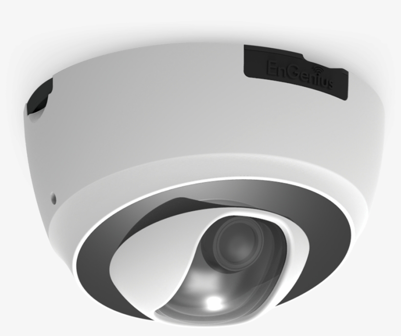 1-megapixel Wireless Day/night Mini Dome Ip Surveillance - Engenius 1mp Wi-fi Dome Ip Camera, transparent png #4325500