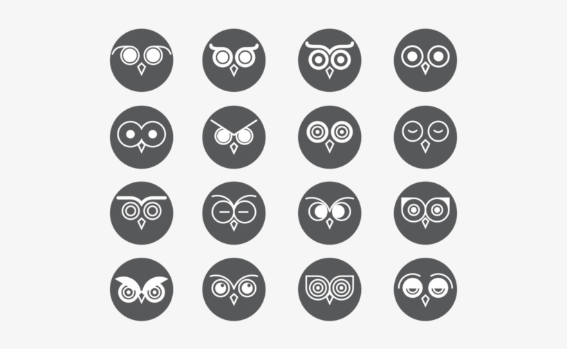 Coruja Eyes Icons Vector - Desenhos De Olhos Coruja, transparent png #4325871