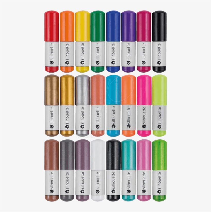 Silhouette Sketch Pens Starter Kit 24pc - 24 Silhouette Sketch Pens Kit, transparent png #4325912