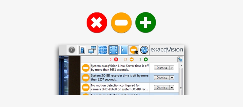 Exacqvision Setup Indicators - Exacqvision, transparent png #4326074