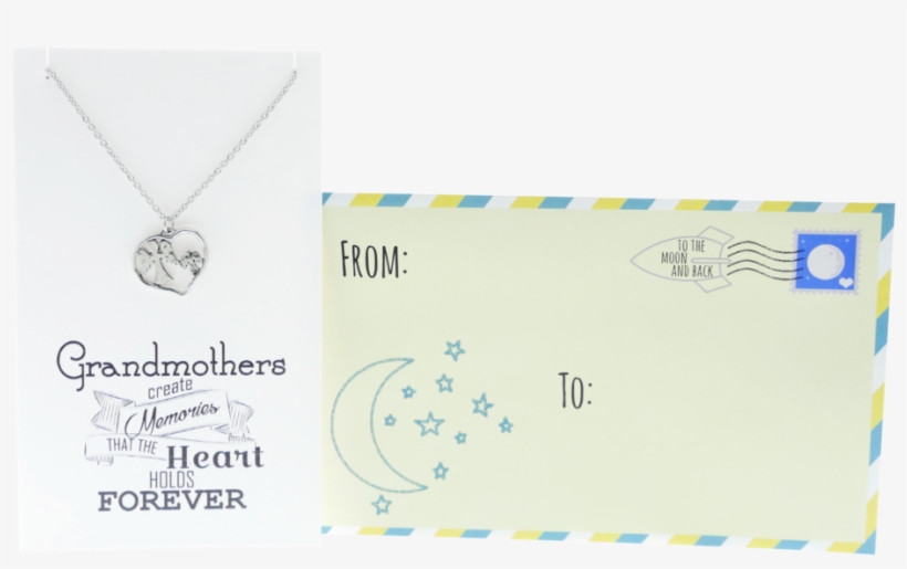 Feena Angel Heart Necklace Gifts For Grandma Quotes, transparent png #4326320