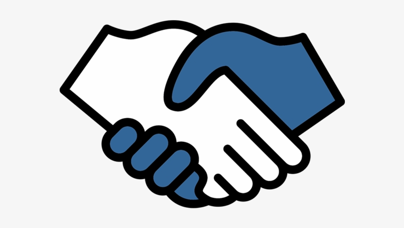 Hire - Shaking Hands Clipart Black And White, transparent png #4326929