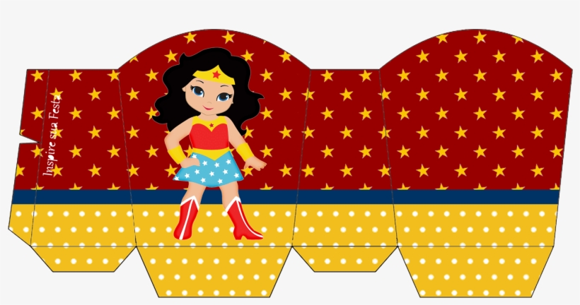 Caixa Para Guloseimas - Cajas De Mujer Maravilla, transparent png #4327052