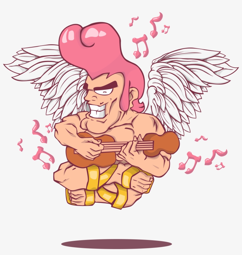 Picture Stock Angels Vector Cupid - Cupid Cartoon Funny, transparent png #4327124