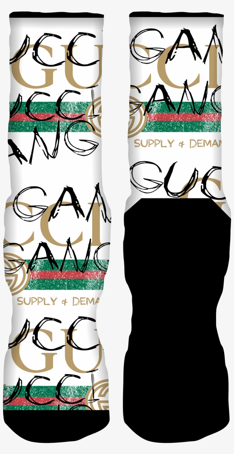 Supply & Demand-gucci Gang Socks - Gucci Gang, transparent png #4327769