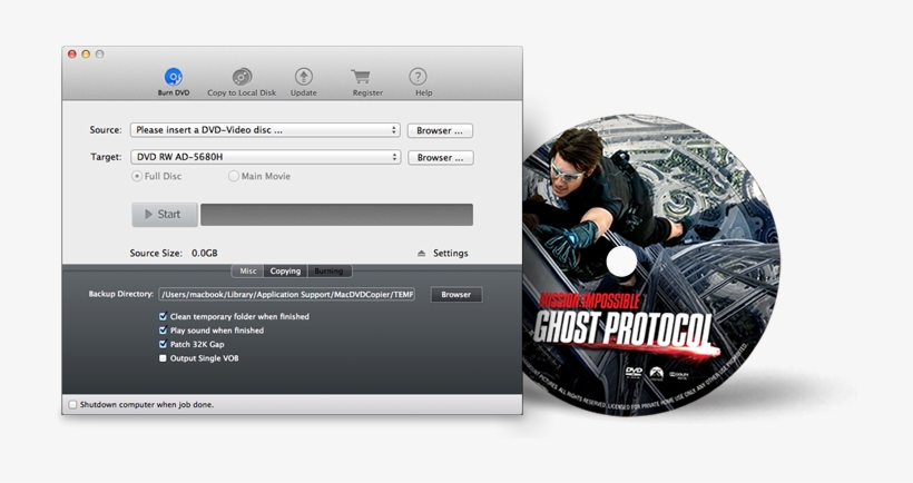 Magic Mac Dvd Ripper - Mission Impossible - Ghost Protocol Movie Poster (11, transparent png #4327972