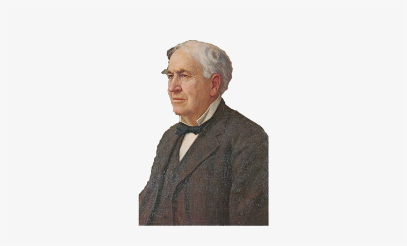Portrait Of Thomas Edison - Thomas Edison, transparent png #4328157