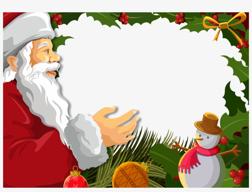 Http - //marcosparafotosgratis - Blogspot - Mx/2011/11/feliz - Christmas Photo Frame Template, transparent png #4328393