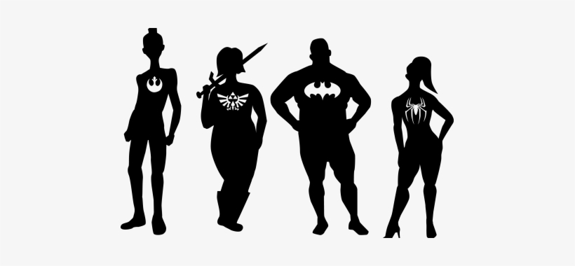 Women In Cosplay - Silhouette, transparent png #4328621
