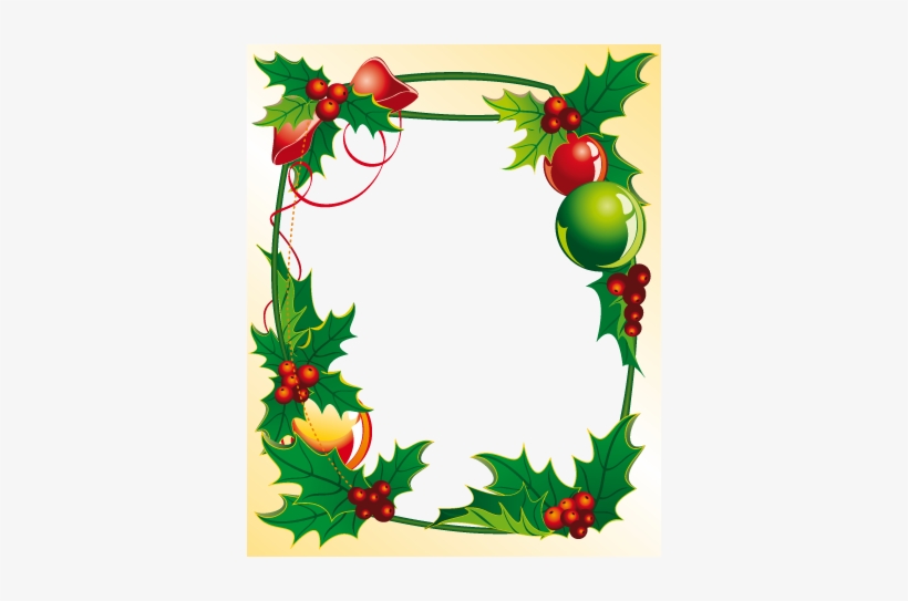 Vinilo Decorativo Marco Navideño - Christmas Frame Vector Png, transparent png #4328843